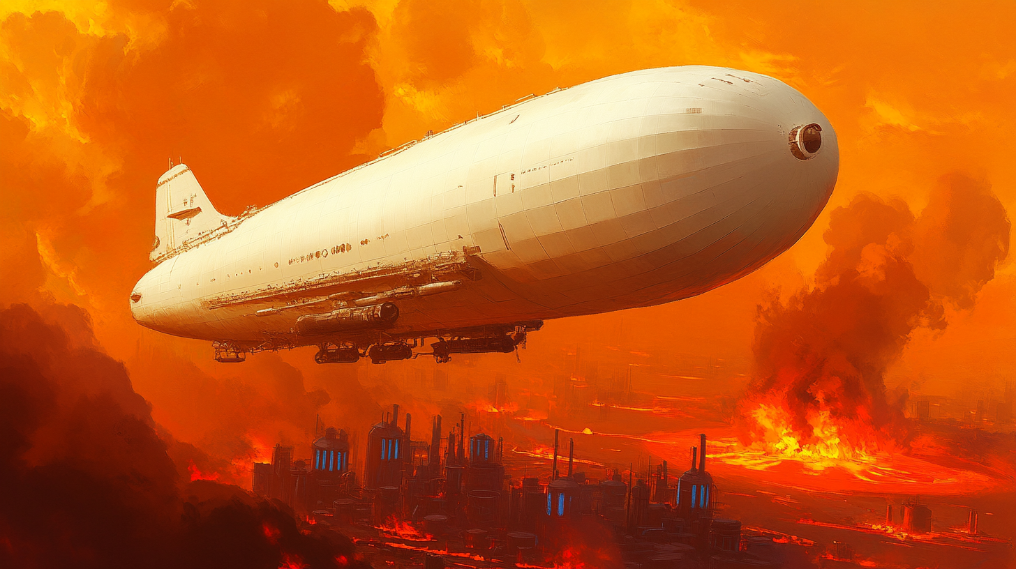 The Trust — Atmospheric Cutter delivering Helium-3 by zeppelin